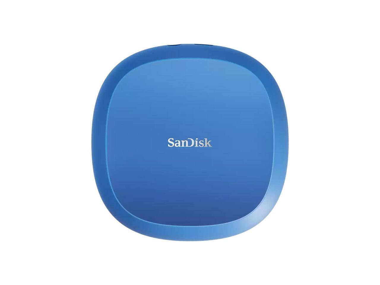 Alt View 1. SanDisk - SanDisk Creator Series Desk Drive 4TB USB 3.2 Gen 2 External Desktop SSD - Blue.