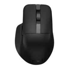 Front. ASUS - ProArt MD301 Optical Ergonomic Mouse with Hot-Swappable Switches and SmartShift Scroll Wheel - Black.