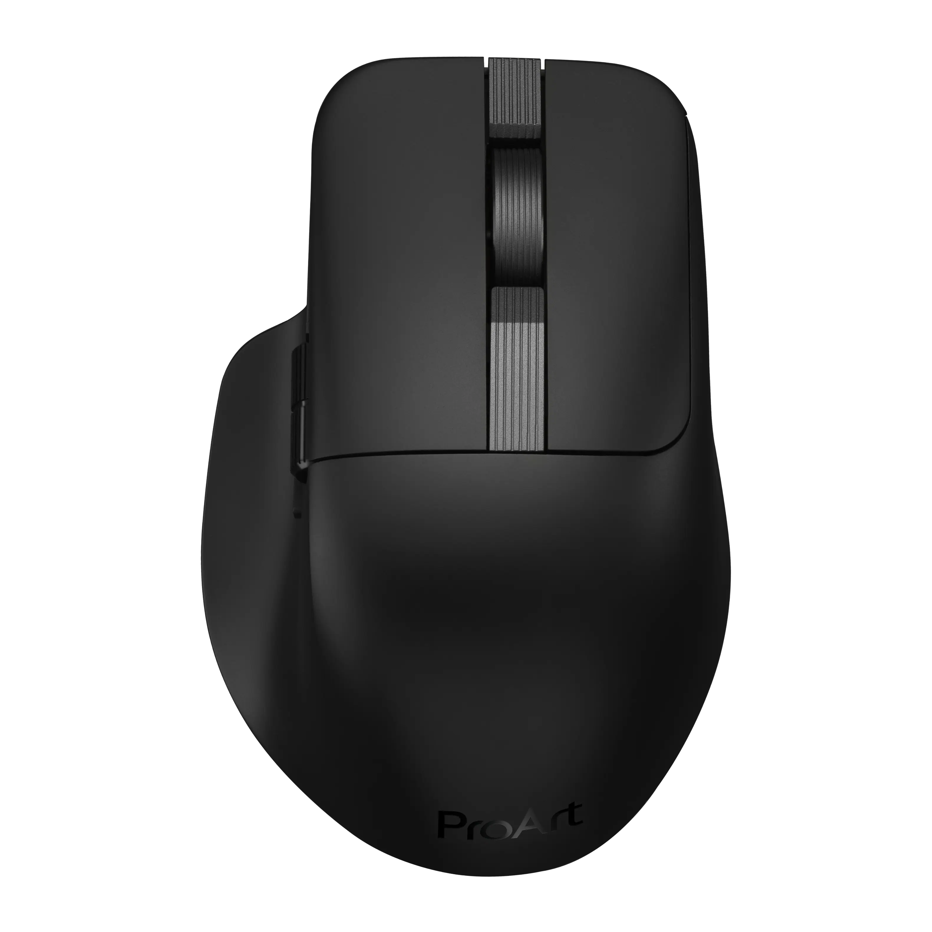 Front. ASUS - ProArt MD301 Optical Ergonomic Mouse with Hot-Swappable Switches and SmartShift Scroll Wheel - Black.
