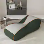 Front. wowmax - Dark Green Zero Gravity Recliner Chair, Comfortable Indoor Lounger for Living Room & Bedroom, No Assembly Required - Green.