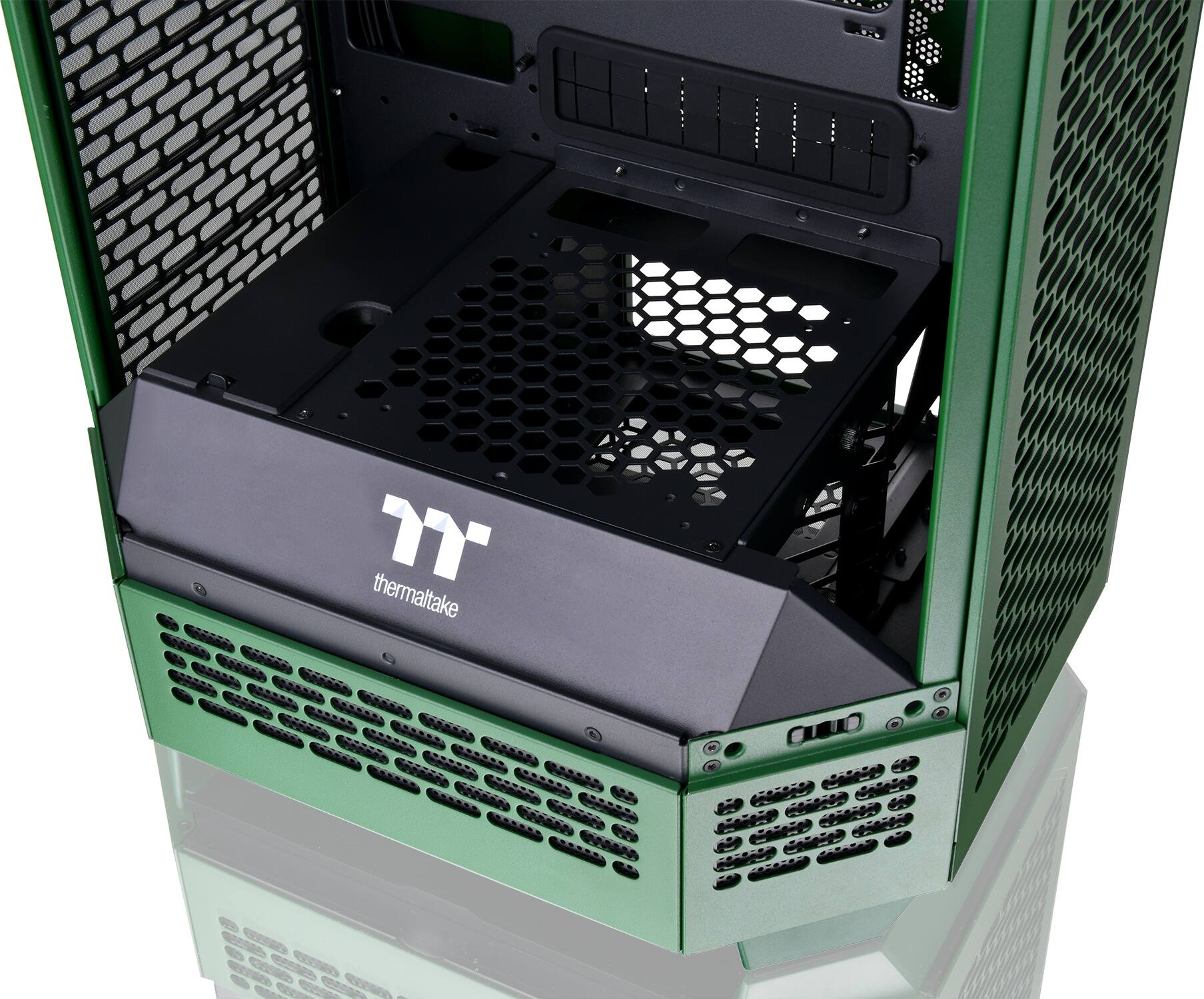 Alt View 29. Thermaltake - The Tower 300 Micro ATX PC Case - Racing Green.