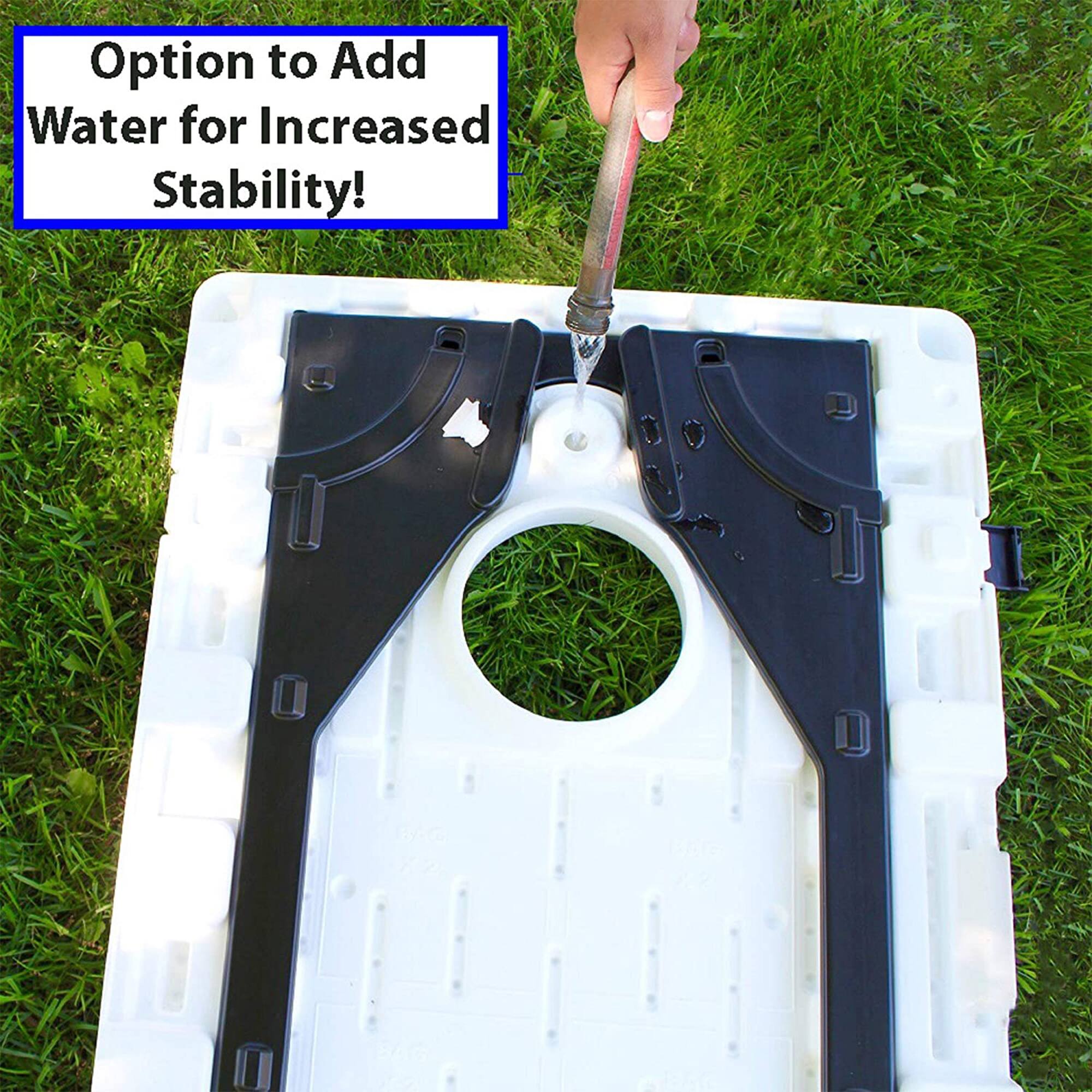 Option to Add Water for Increased Stability!