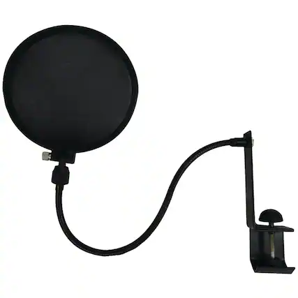 Front. Nady - Nady Spf-1 16-in. Microphone Pop Filter For Vocal Microphones With Boom And Stand Clamp - black.