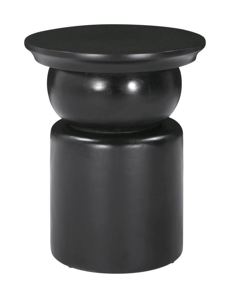 Front. Hivvago - Colombo Side Table Black - Black.