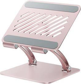 FINEAK - 4.7-16.9" Dual Rod Adjustable Aluminum Tablet Stand | Rose - Gold