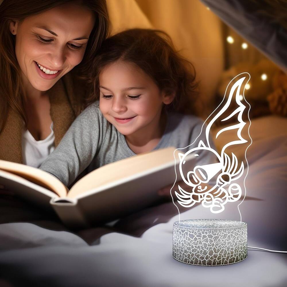 Alt View 1. Schertz - Dog Man Cat Kid Night Light – 7-Color LED Base, Official Licensed.