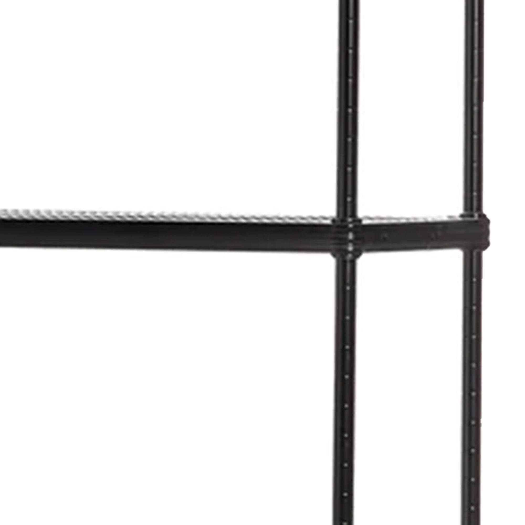 Alt View 7. Design Ideas - Design Ideas MeshWorks 5 Tier Metal Storage Shelving Unit Rack Bookshelf, Black - Black.