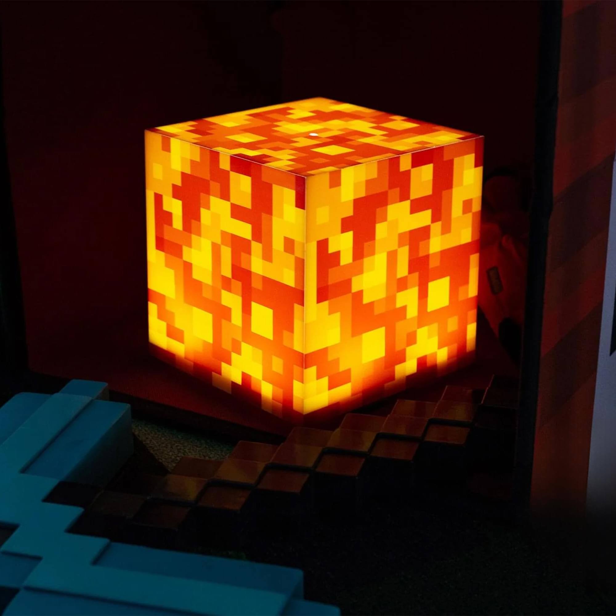 Alt View 4. Ukonic - Minecraft 3-Piece Mood Light Bundle | TNT | Creeper | Lava - Multicolored.