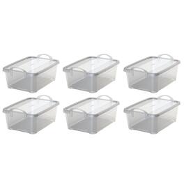 Life Story - Clear Closet Organization Storage Box Container, 14 Quart (6 Pack)