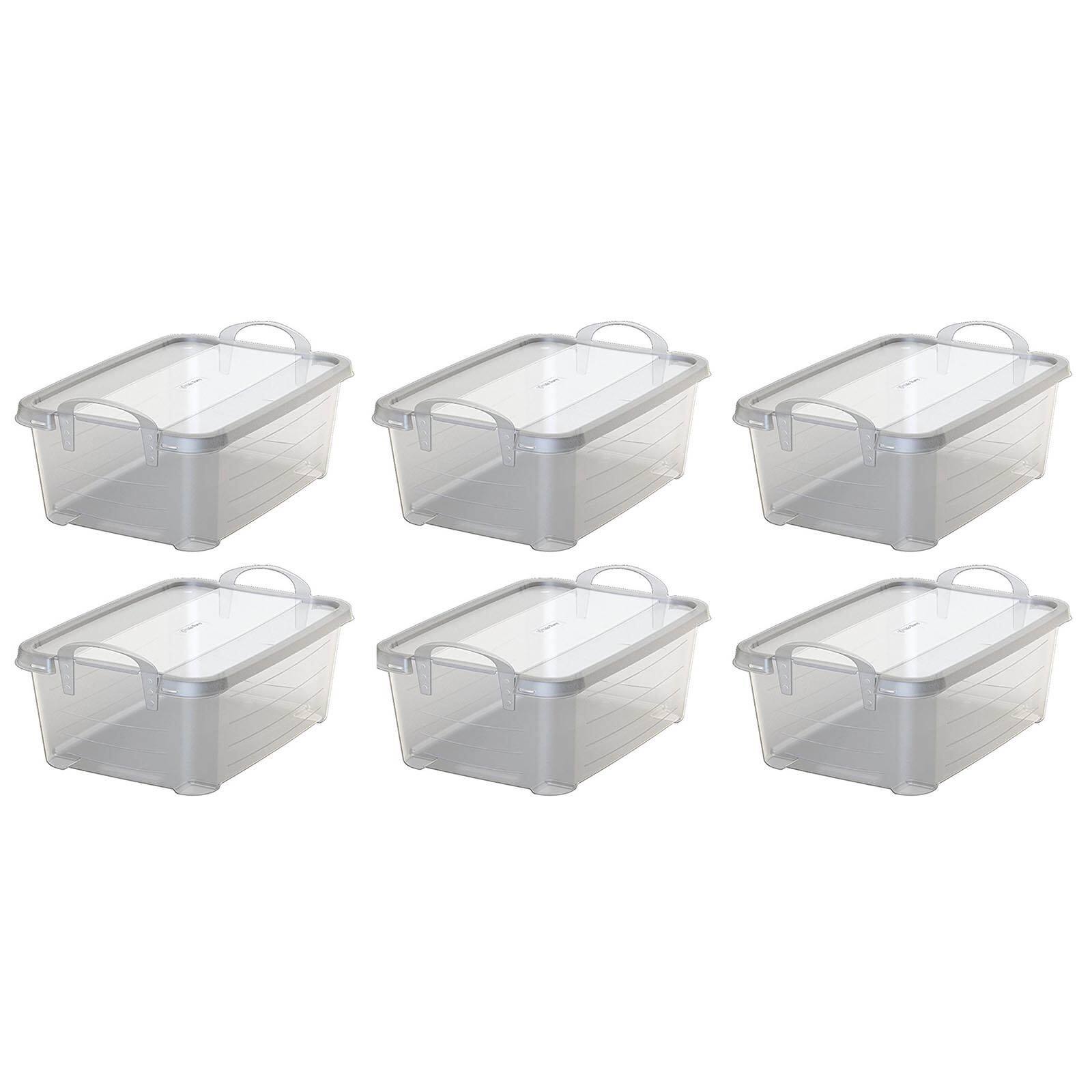 Front. Life Story - Life Story Clear Closet Organization Storage Box Container, 14 Quart (6 Pack).