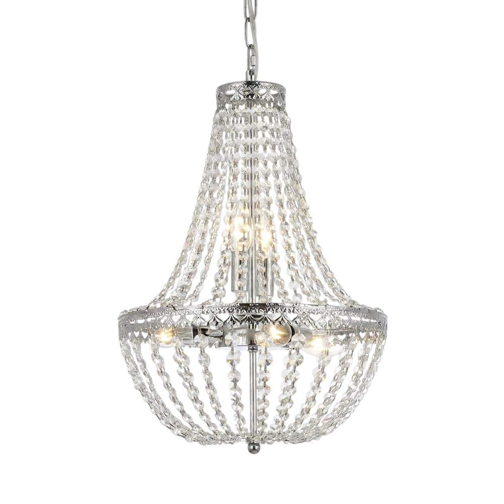 Elegant Lighting - Valeria 14 inch pendant in - Chrome price history on PriceWatchPro