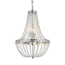 Elegant Lighting - Valeria 14 inch pendant in - Chrome