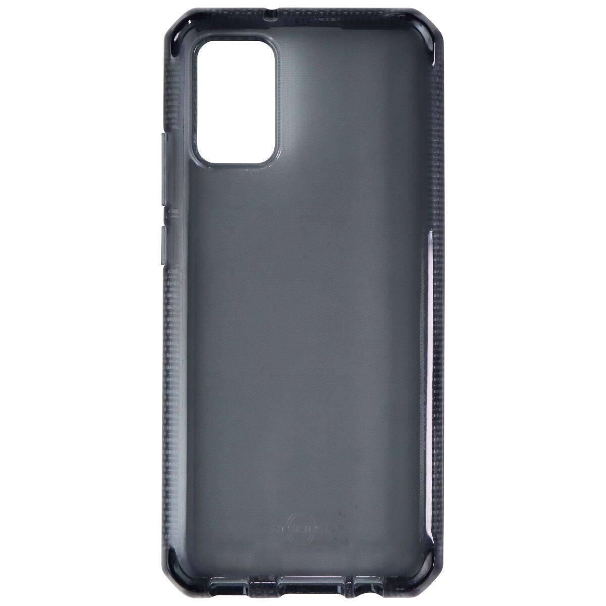Back. Itskins - ITSKINS Spectrum Clear Series Flexible Gel Case for Samsung A02S - Smoke - Black.