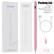 Pencil Active Stylus Pen USER'S MANUAL
Packing List
Stylus *1
Data cable *1
Replacement pen tip *1
Instructions *1
Packing box *1
Active Stylus Pen for iOS iPad mini Air pro
Pink