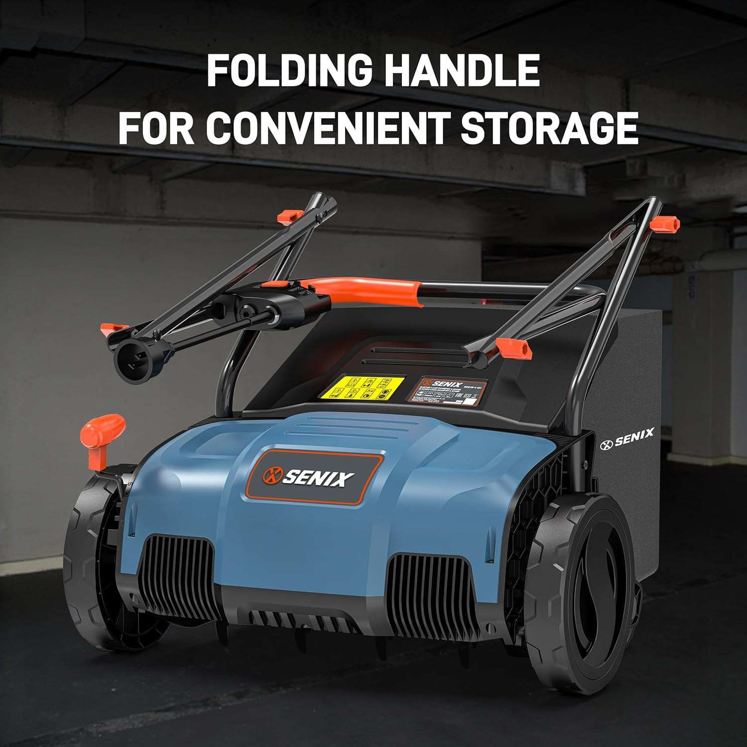 FOLDING HANDLE FOR CONVENIENT STORAGE  
XENIX  
SENIX  
SENIX