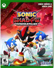 Xbox Series X | Xbox One | Sonic Shadow Generations | TM | Everyone 10+ | Enfants et adultes 11+ | D 10+ | ESRB | SEGA