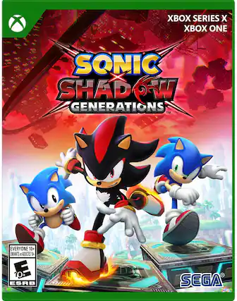 Xbox Series X | Xbox One | Sonic Shadow Generations | TM | Everyone 10+ | Enfants et adultes 11+ | D 10+ | ESRB | SEGA - E10+ (Everyone 10+)