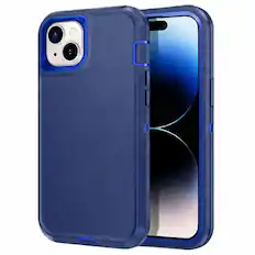 Front. Entronix - Entronix iPhone 12 Mini Heavy Duty Case - Triple-Layer Protection - Navy Blue.