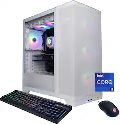 CyberPowerPC - Gamer Supreme Gaming Desktop - Intel Core i9-14900KF - 64GB Memory - NVIDIA GeForce RTX 4070 Ti SUPER 16GB - 2TB SSD - White - Angle_Zoom