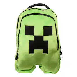 Minecraft - Creeper 16 Inch Plush Kids Backpack - Green