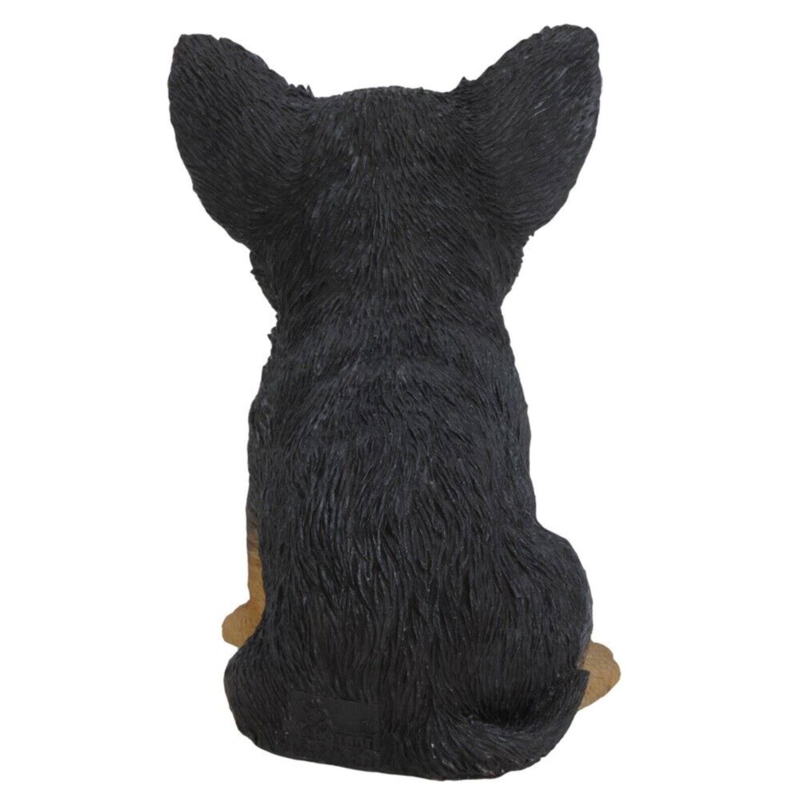 Back. Pacific Trading - Chihuahua Puppy Dog Figurine Statues Collectible 6.5 inch - Multicolor.