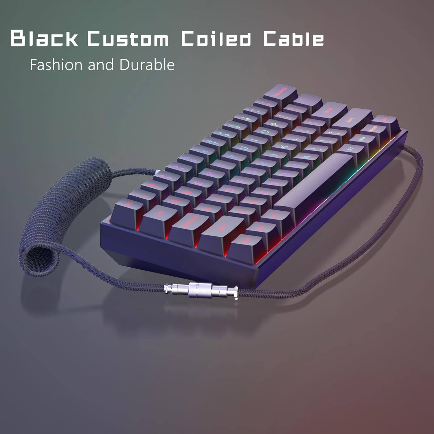 Black Custom Coiled Cable  
Fashion and Durable