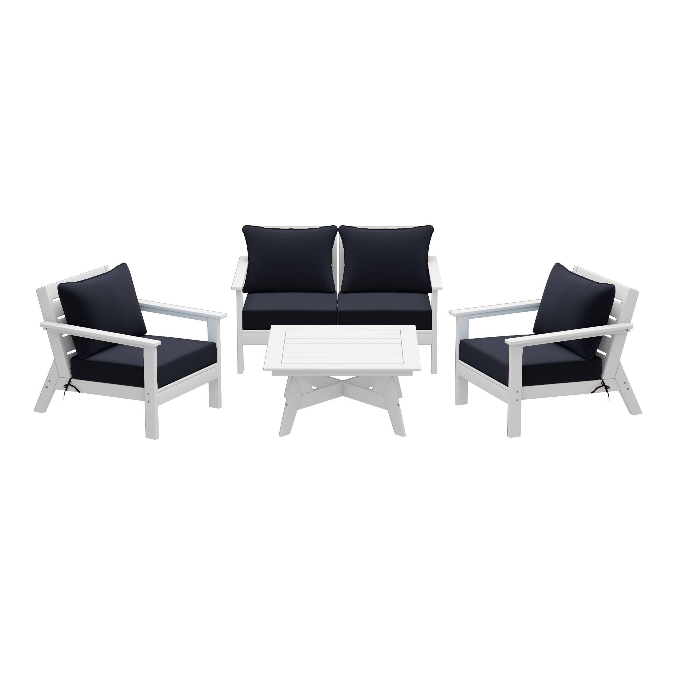 White/Navy Blue