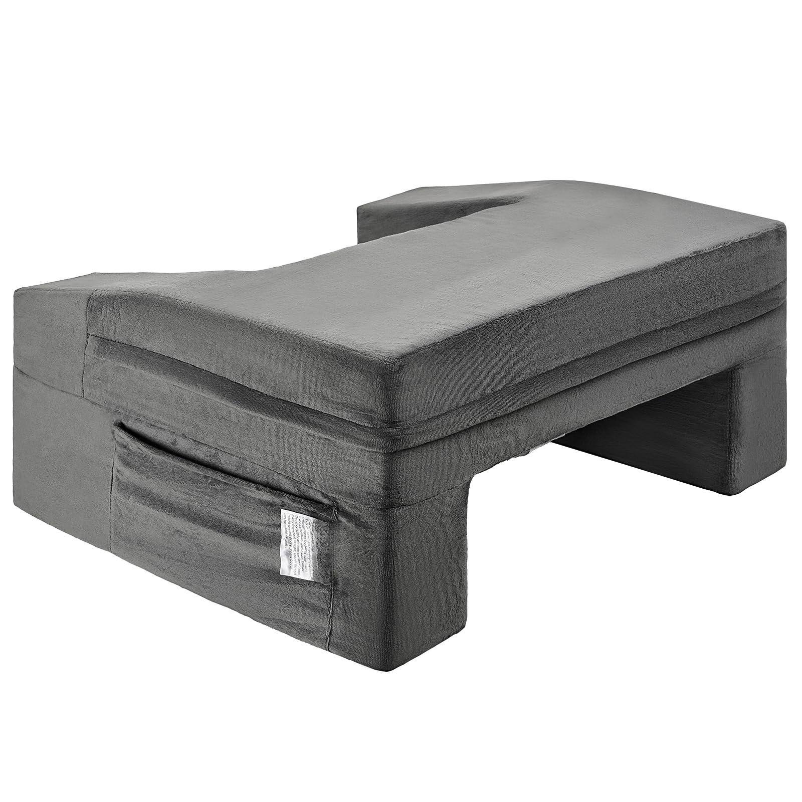 Alt View 6. Fabibe - Reading Pillow For Gaming Extra Large Lap Desk With Pockets And Cup Holder Laptop Memory Foam Bed Rest Sitting Up - Lap Desk Pillow.