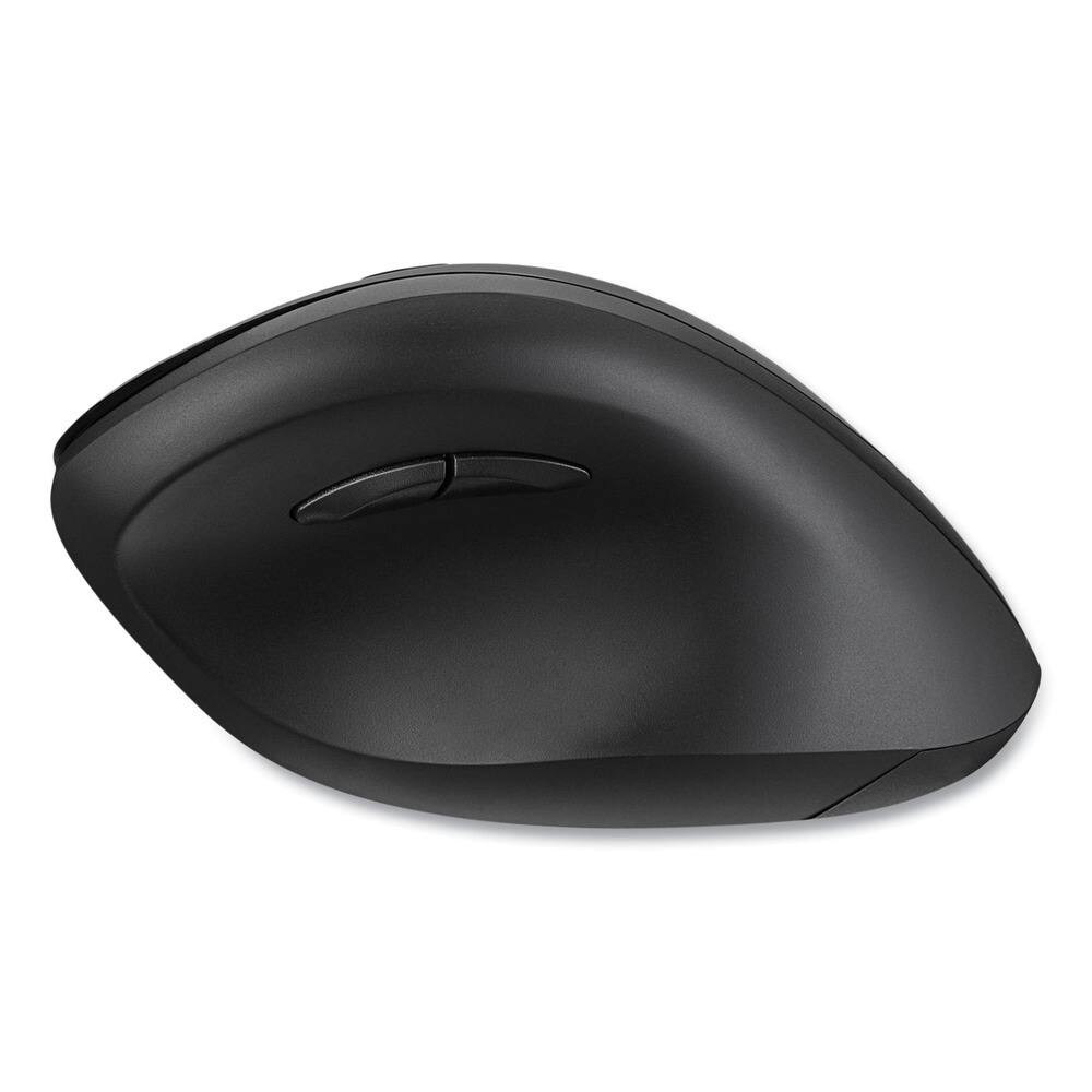 Back. Adesso - Adesso Antimicrobial Wireless Vertical Ergonomic Mouse - Optical - Wireless - 30 ft - Radio Frequency - 2.40 GHz - Gray - Black.