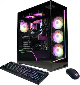 CyberPowerPC - Gaming Desktop - Intel Core Ultra 7 265KF - NVIDIA GeForce RTX 5070 12GB - 32GB DDR5 - 2TB PCIe 4.0 SSD - Black