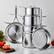 Alt View 1. Demeyere - Demeyere Industry 5-Ply 10-pc Stainless Steel Cookware Set - Stainless Steel.