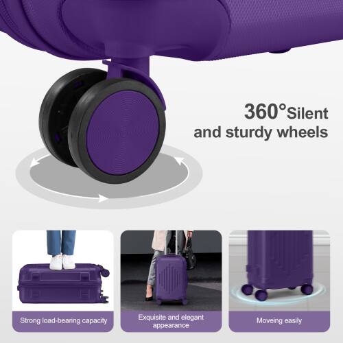 360° Silent and sturdy wheels  
Strong load-bearing capacity  
Exquisite and elegant appearance  
Moving easily