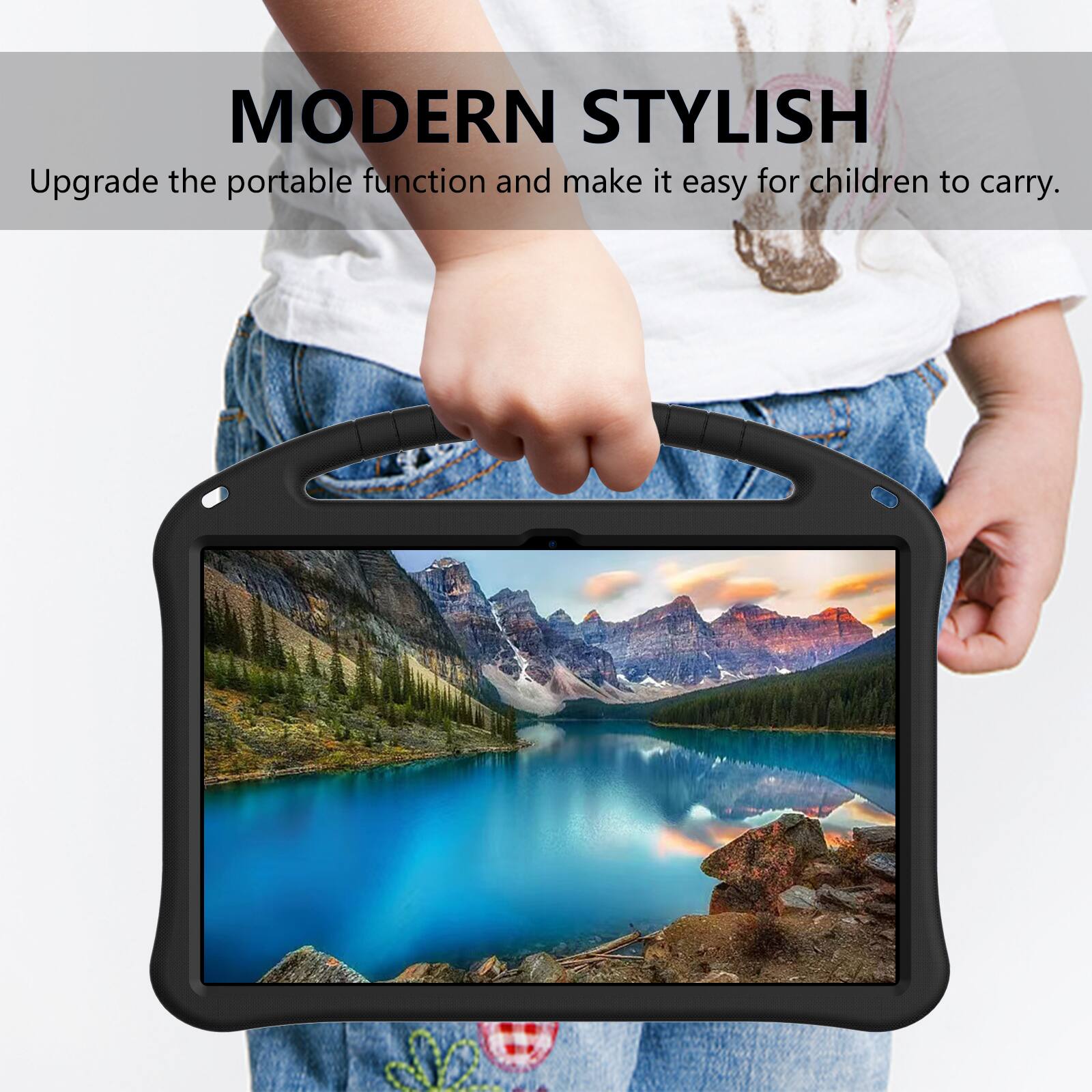 MODERN STYLISH  
Upgrade the portable function and make it easy for children to carry.