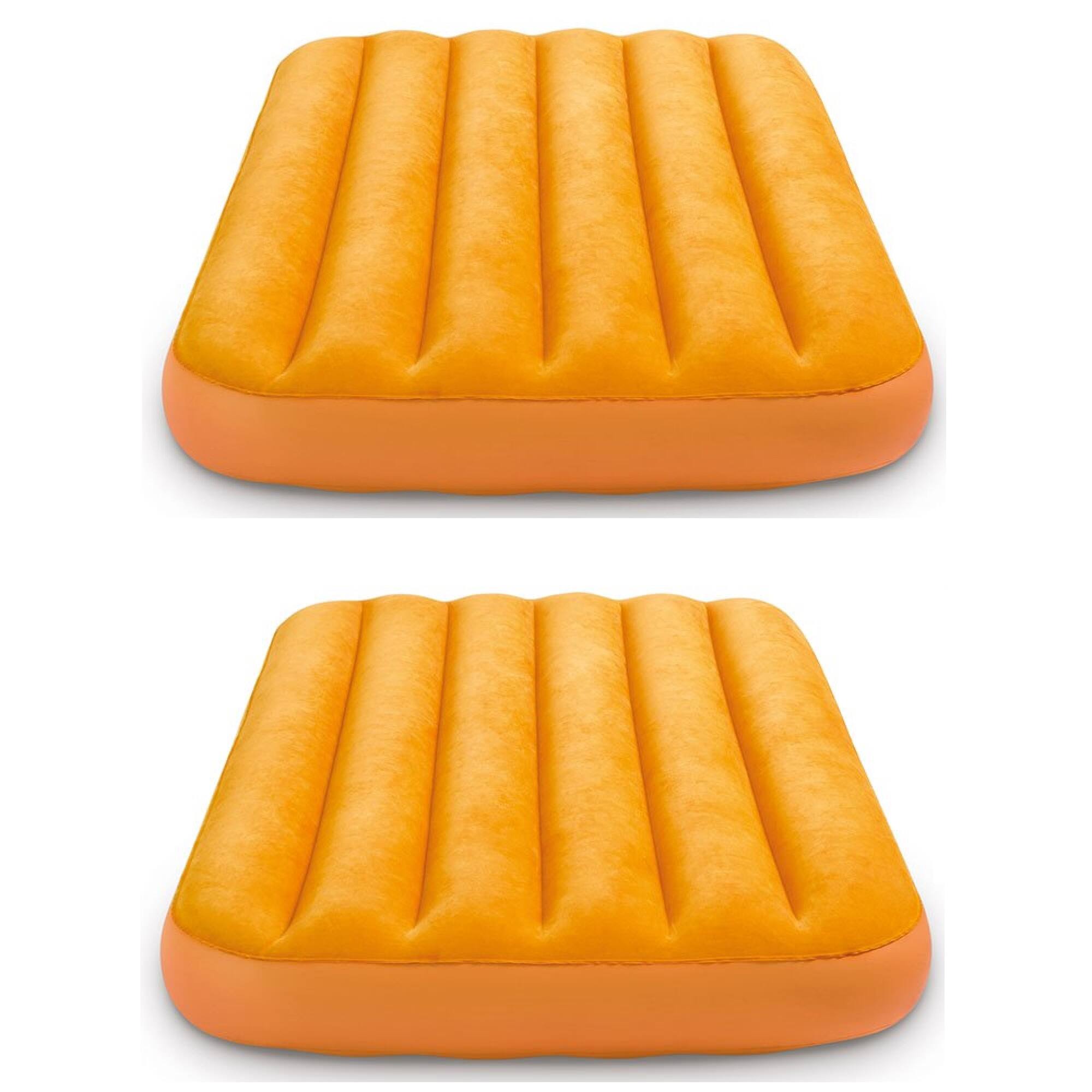 Alt View 2. Intex - Intex Cozy Kidz Bright & Fun-Colored Inflatable Air Bed w/ Carry Bag (2 Pack) - Blue or orange.