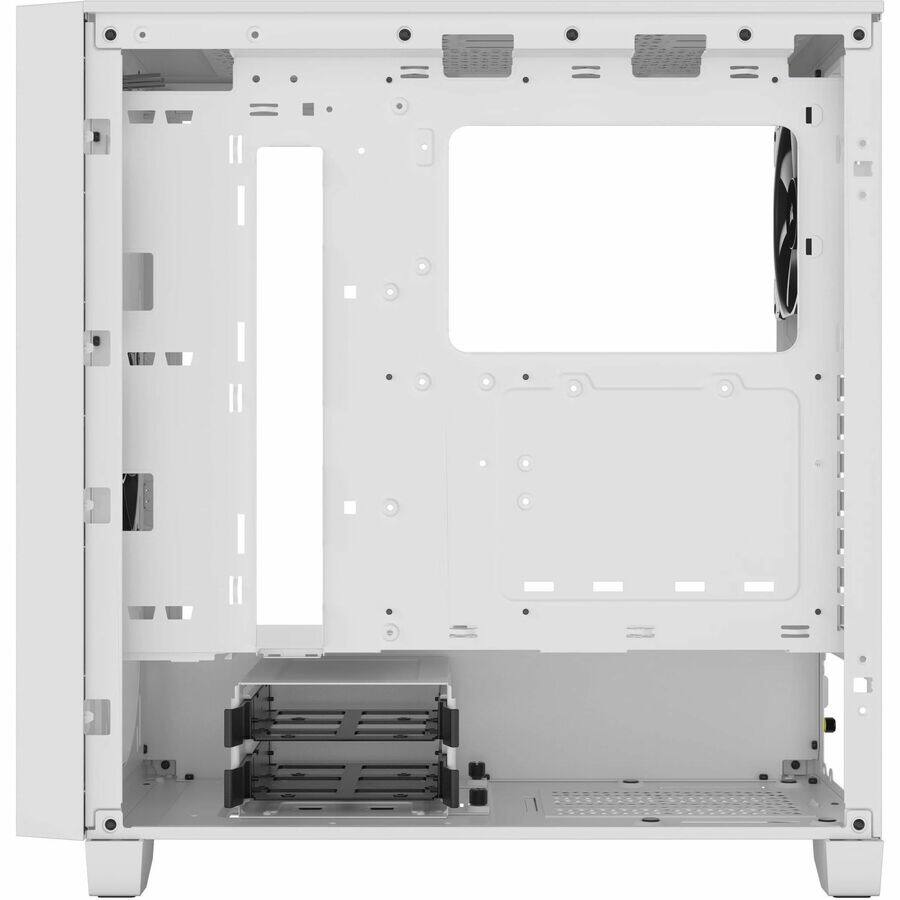 Alt View 5. CORSAIR - Corsair AIRFLOW Computer Case - Mid-tower - White - Tempered Glass - White.