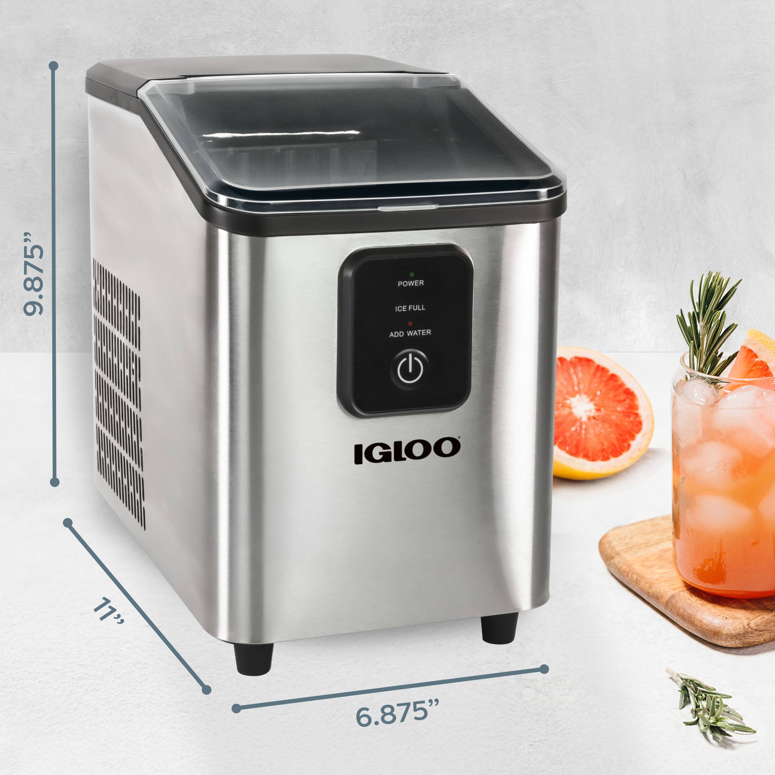 9.875" POWER ICE FULL ADD WATER IGLOO 11" 6.875"