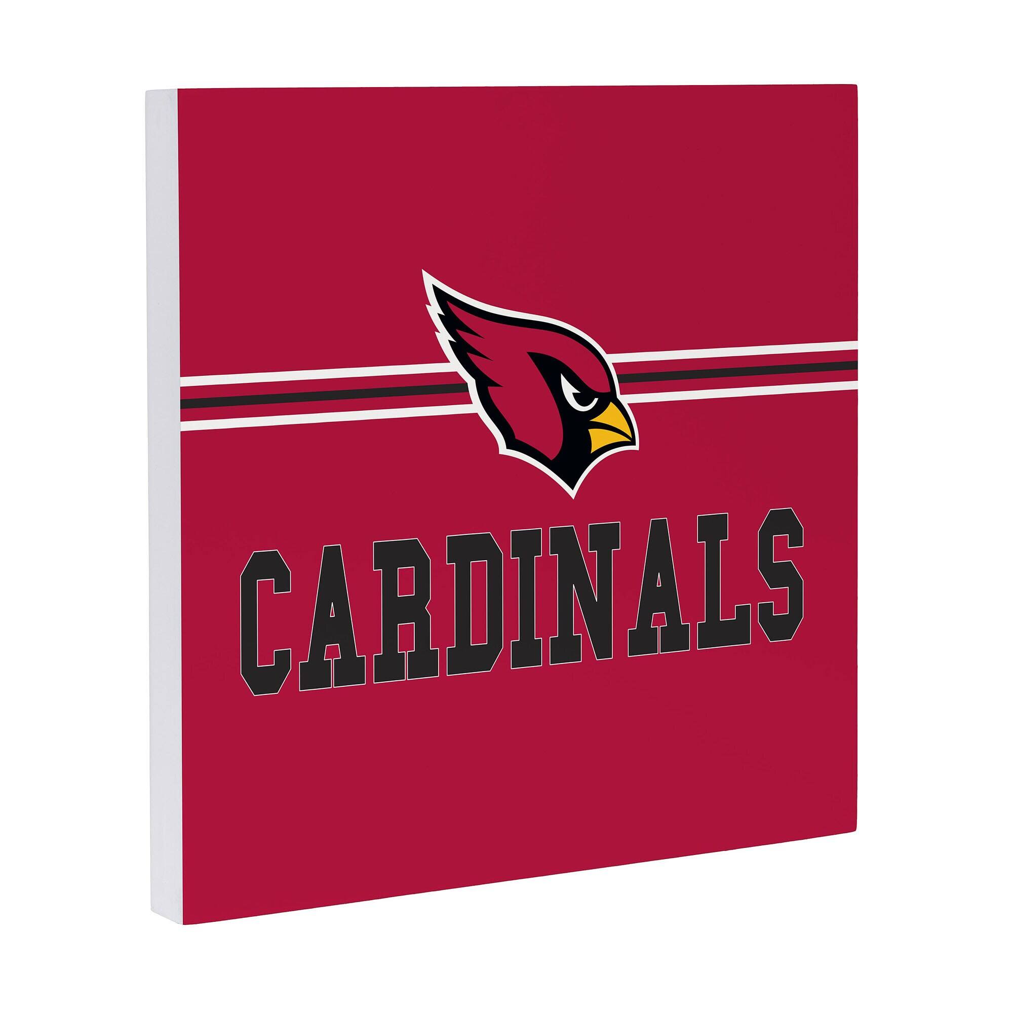 Alt View 1. Evergreen Enterprises - Arizona Cardinals 12" x 12" Wood Wall Sign - Multicolor.