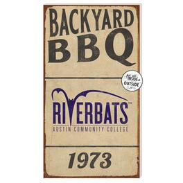 Jardine - Austin Community College 11" x 20" Indoor/Outdoor BBQ Sign - Brown