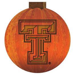 Fan Creations - Texas Tech Red Raiders 12'' Pumpkin Sign - Orange