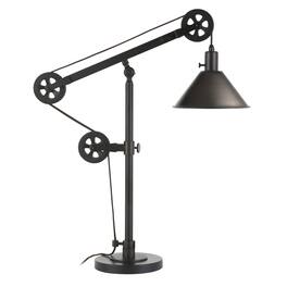 Hudson&Canal - Descartes Table Lamp - Blackened Bronze