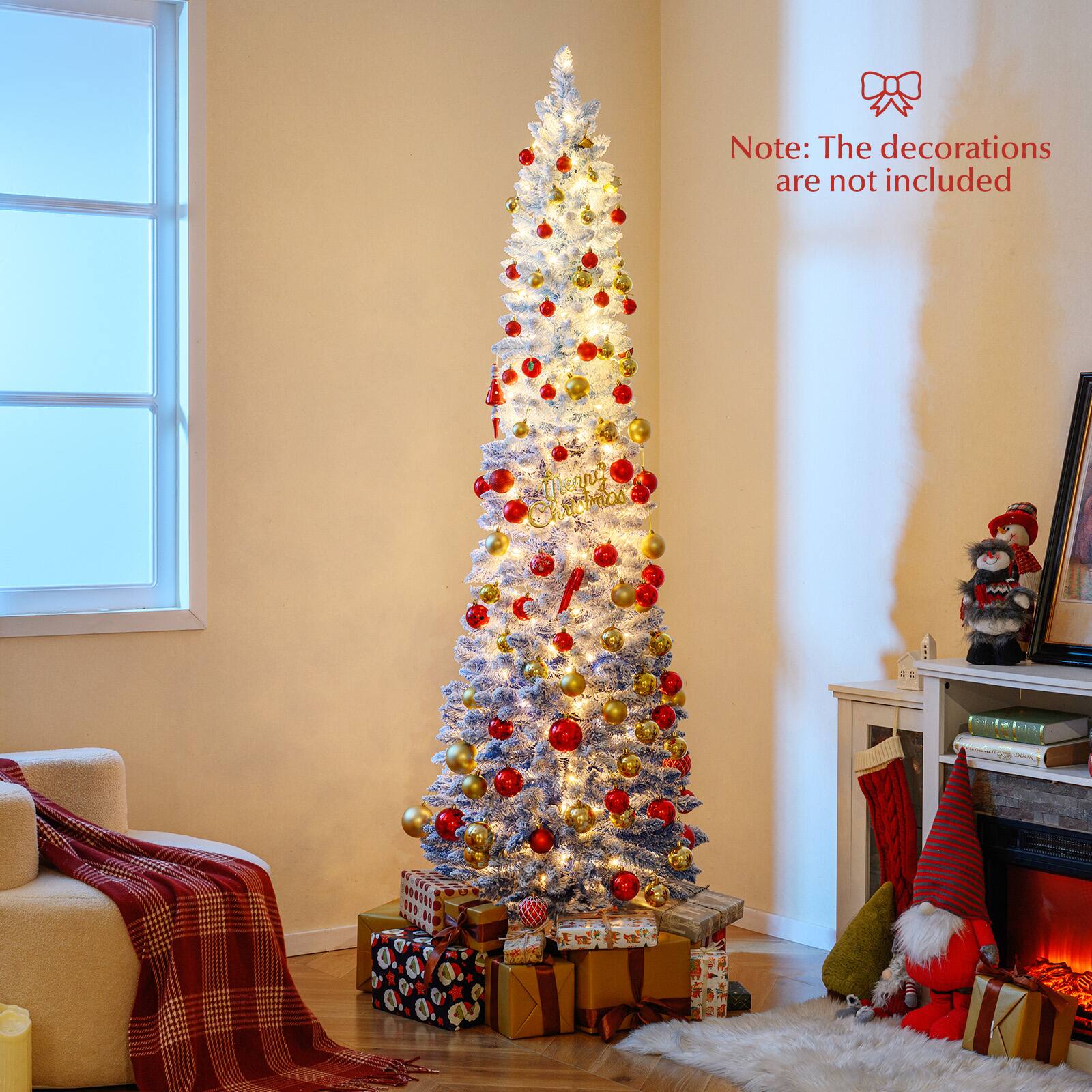 Note: The decorations are not included