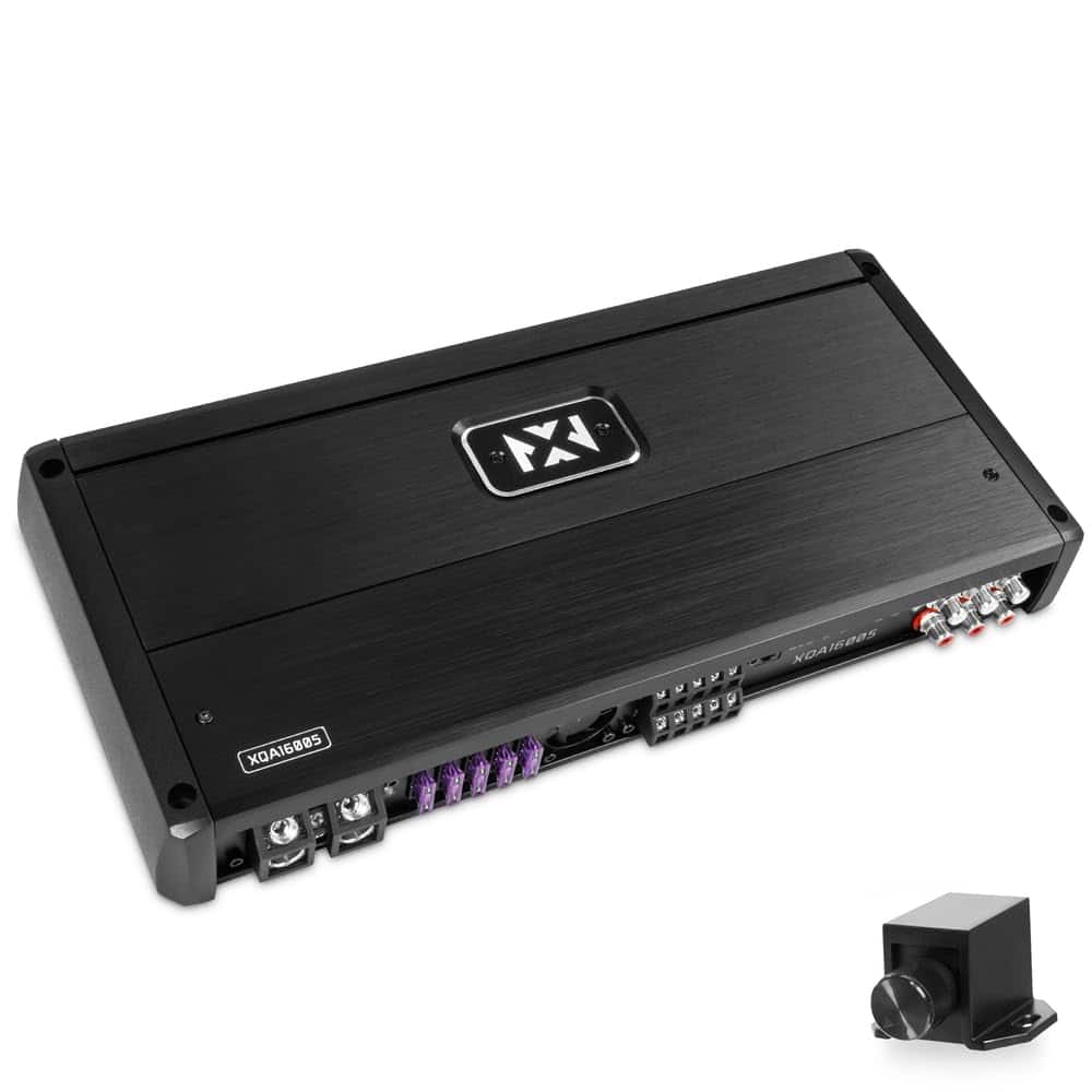 NVX - XQA16005 5-Channel Amplifier 1600W RMS XQ-Series SQ Hi-Res Class D with X-Boost and Wired Bass Remote