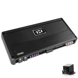 NVX - XQA16005 5-Channel Amplifier 1600W RMS XQ-Series SQ Hi-Res Class D with X-Boost and Wired Bass Remote
