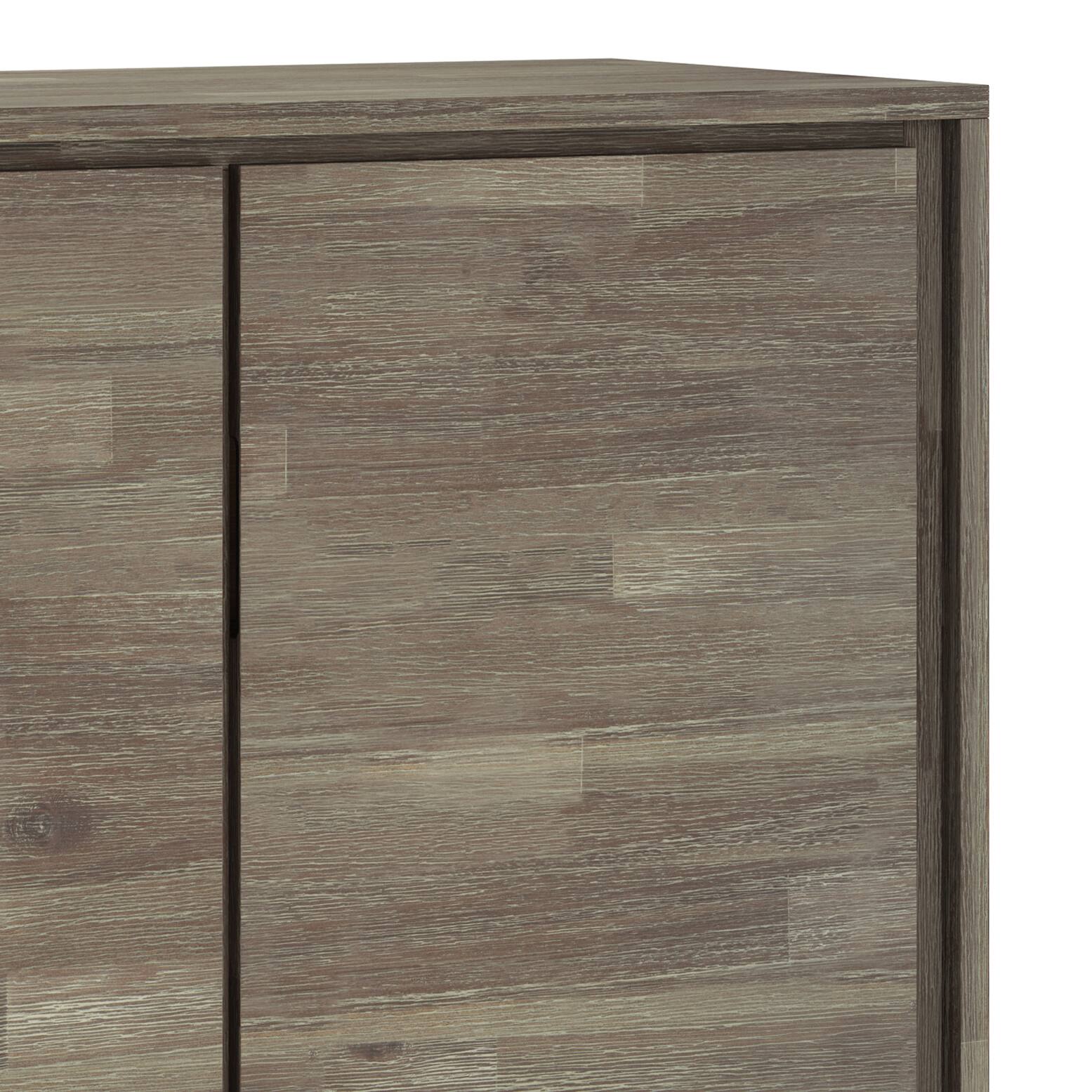 Alt View 16. Simpli Home - Lowry Medium Storage Cabinet - Distressed Grey.
