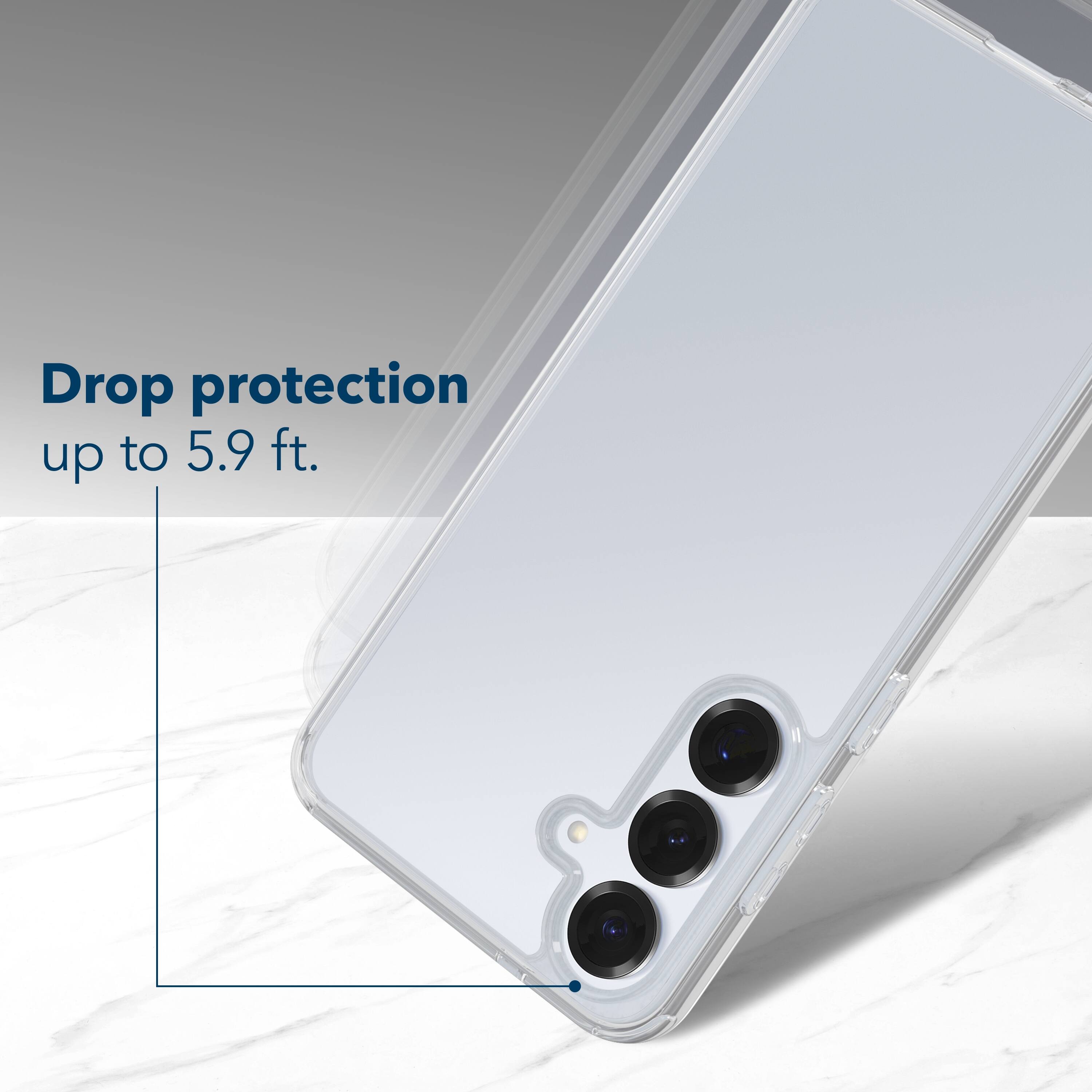 Drop protection up to 5.9 ft.