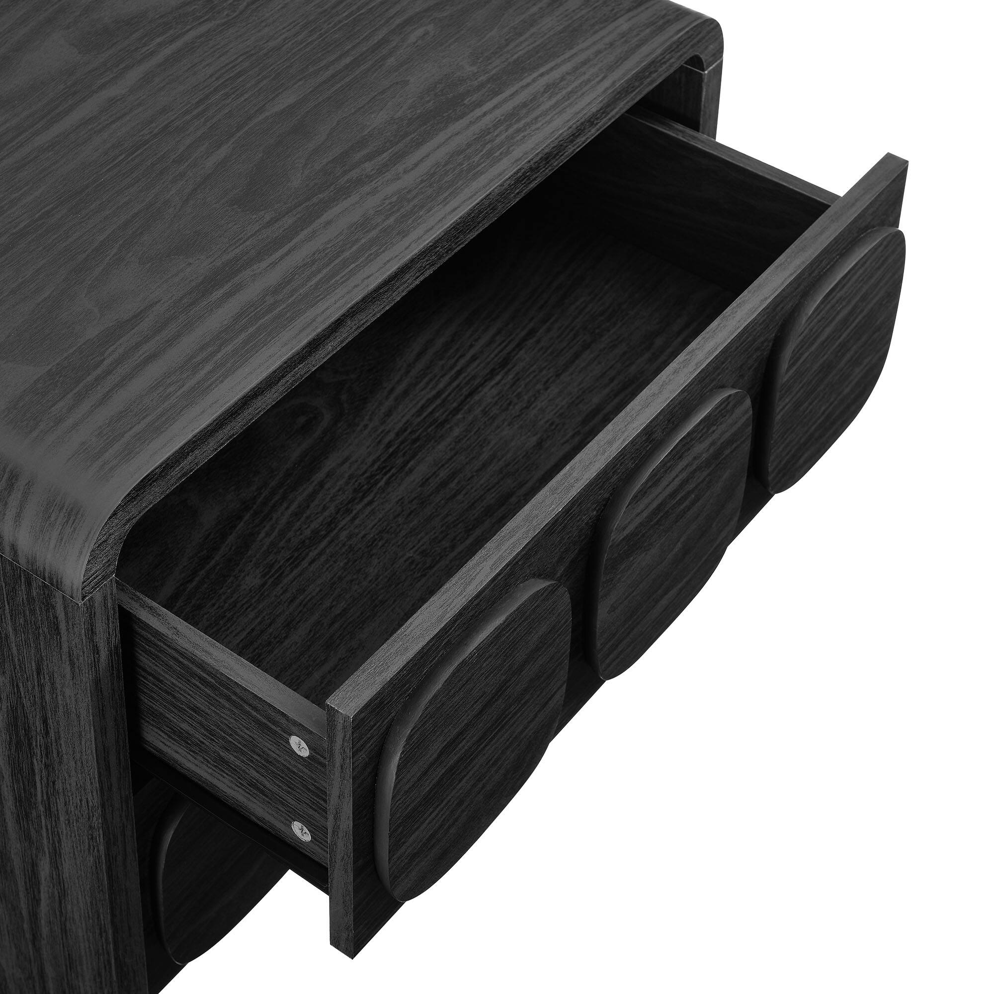 Alt View 5. Modway - Toscana 2-Drawer Nightstand by Modway - Black.