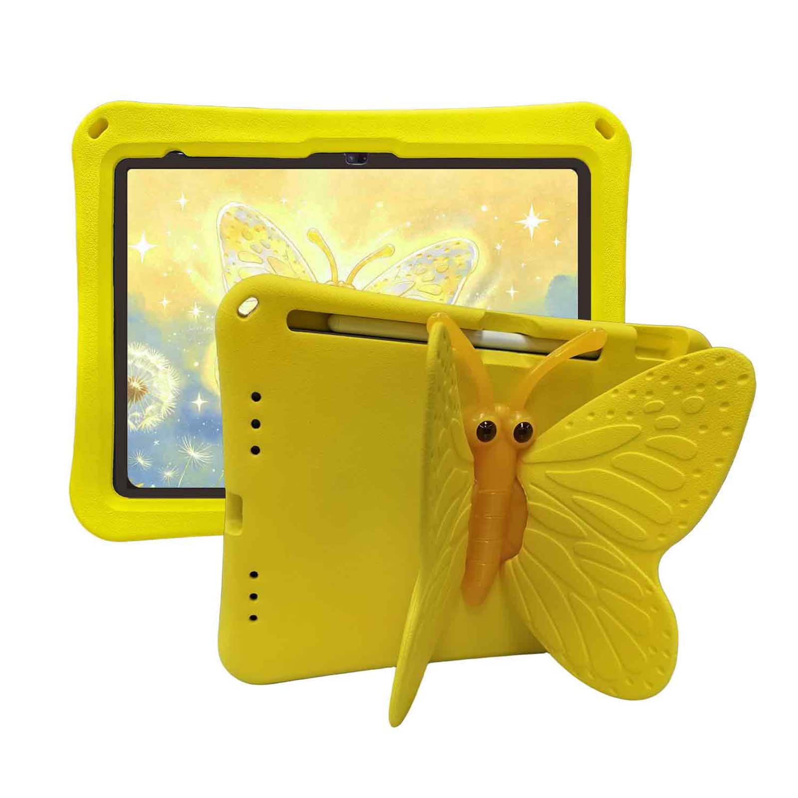 "UUCOVER - Butterfly Case for iPad (A16) 11-inch 2025/iPad 10th Gen 10.9"" 2022,Shockproof EVA Kids Case 360° Rotating Stand Cover - Yellow" price history on PriceWatchPro