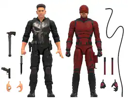 Hasbro - Marvel Legends Born Again Daredevil & Punisher Action Figure Bundle