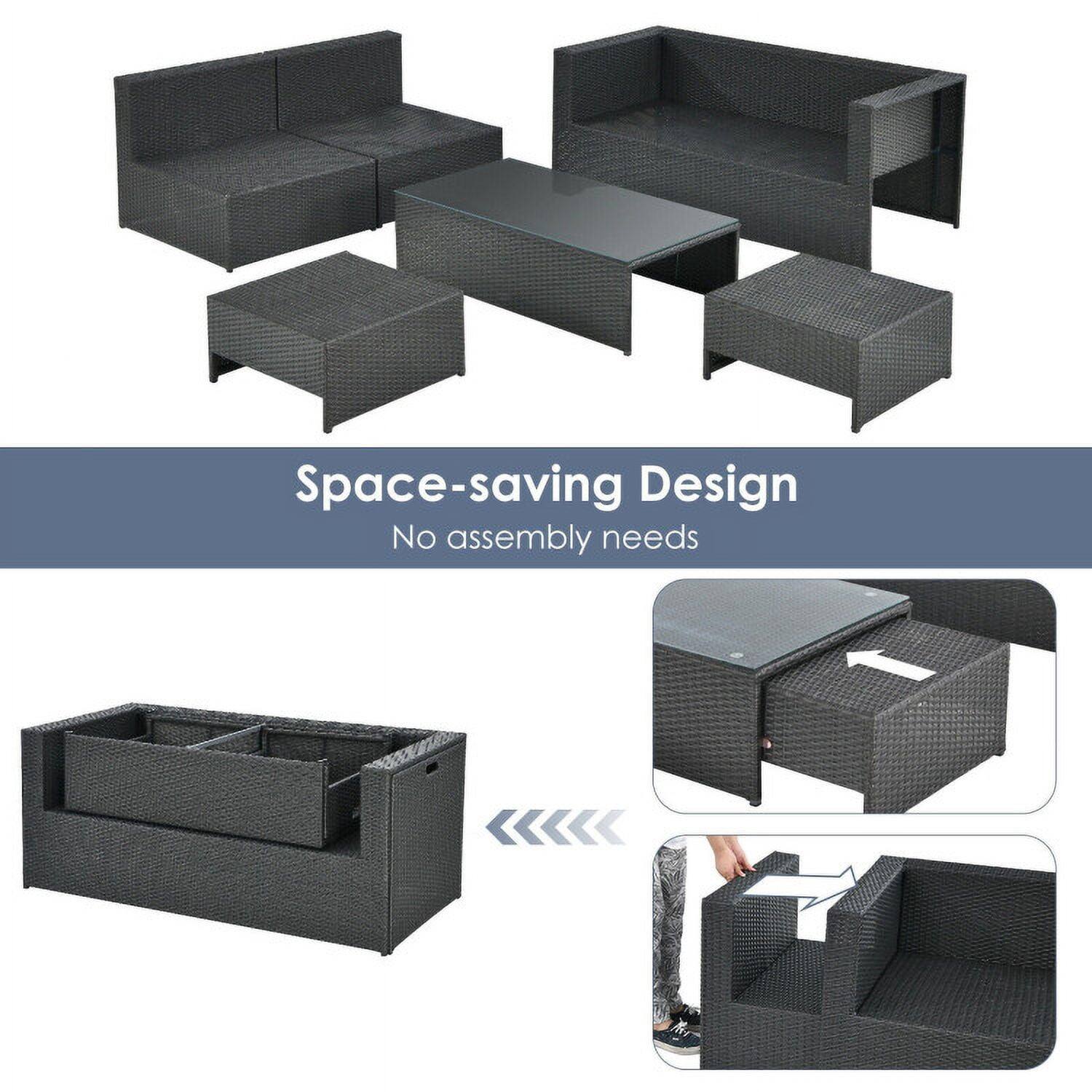 Space-saving Design  
No assembly needs