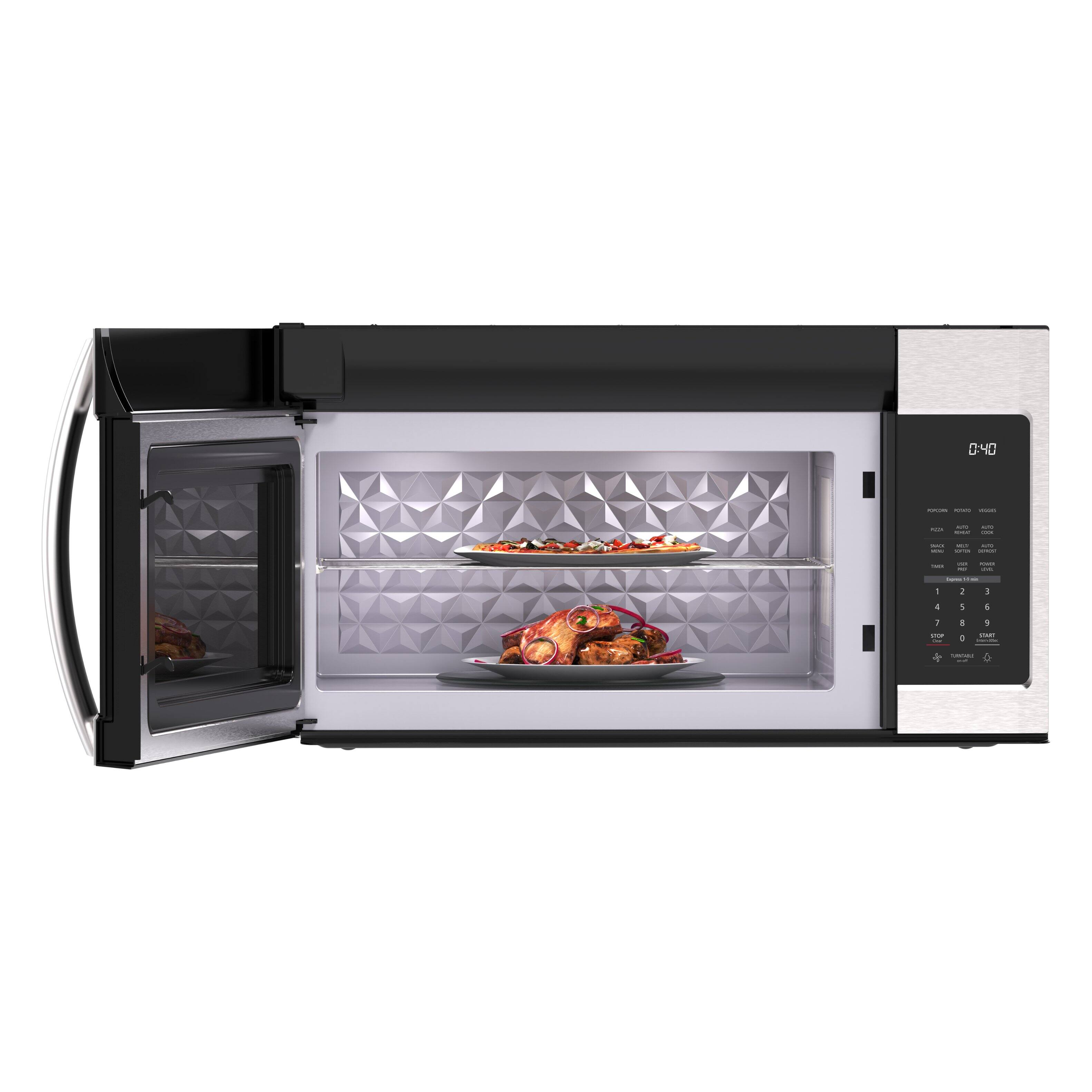 Angle. Koolmore - 1.9 cu. ft. Over the Range Stainless Steel Microwave, KM-MOT-2SS. - Stainless-Steel.